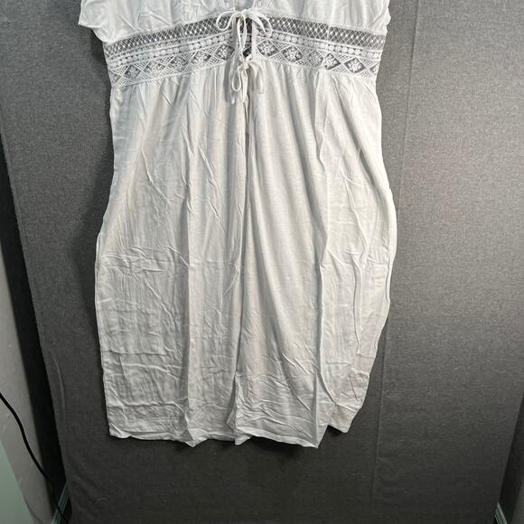 Belle Beach by Kim Gravel Petite Slub Knit Cover Up White, Petite M/L - Picture 5 of 14